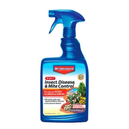 Bayer BioAdvanced 3-in-1 Ready-to-Use Insect Disease & Mite Control Spray 24 oz 701290B